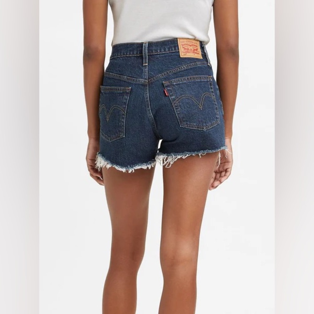 Levi's 501 Women's Cut-Off Denim Shorts button fly Size 29